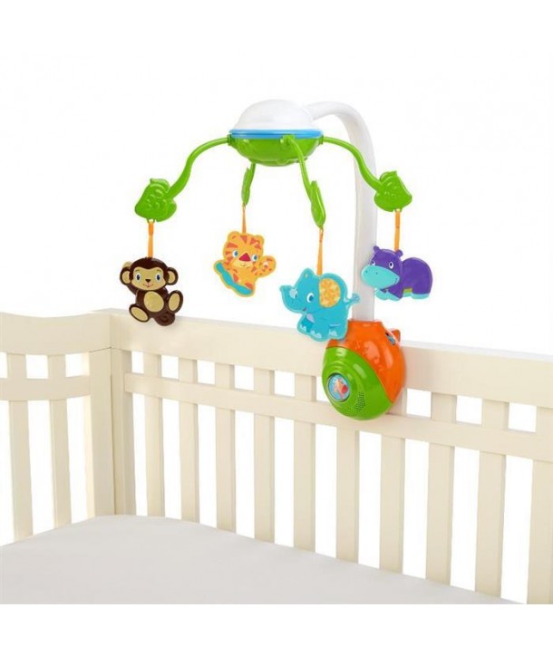 Bright Starts-8352 Carusel Soothing Safari 2 In 1 Mobile