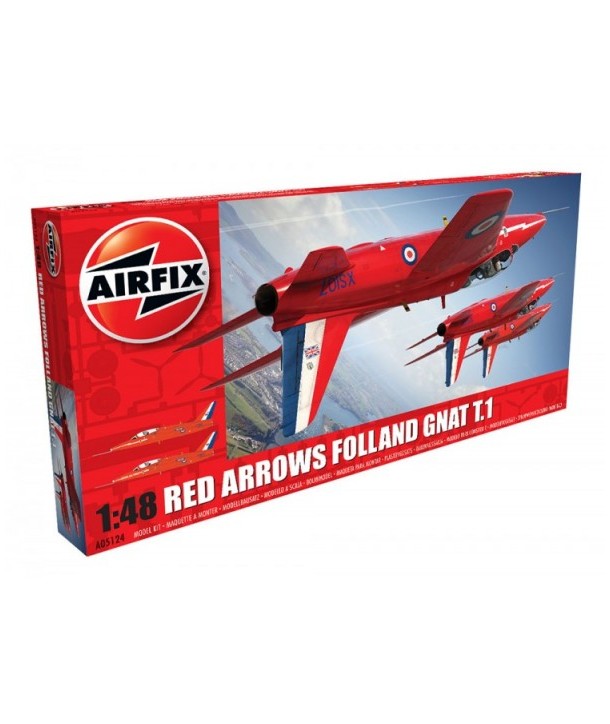 Kit constructie Airfix avion Red Arrows Gnat