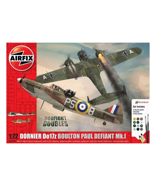  Airfix Set 2 avioane Boulton Paul Defiant Mk.1 si Dornier Do17z scara 1:72