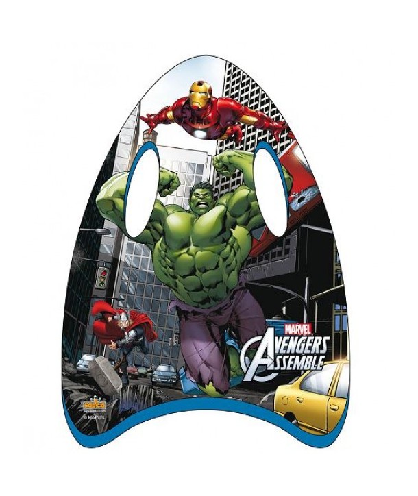 Mini placa pentru inot 45 cm Saica Avengers pentru copii din spuma