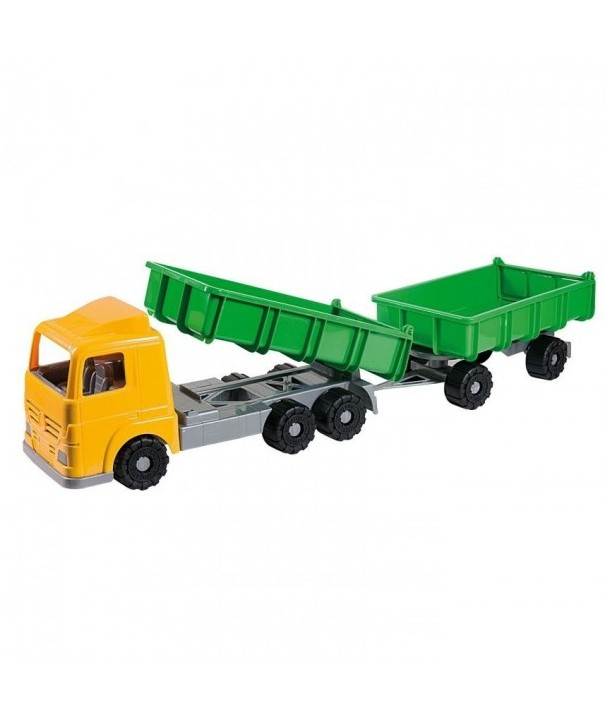 Camion cu dubla remorca plastic Androni pentru copii 50 cm