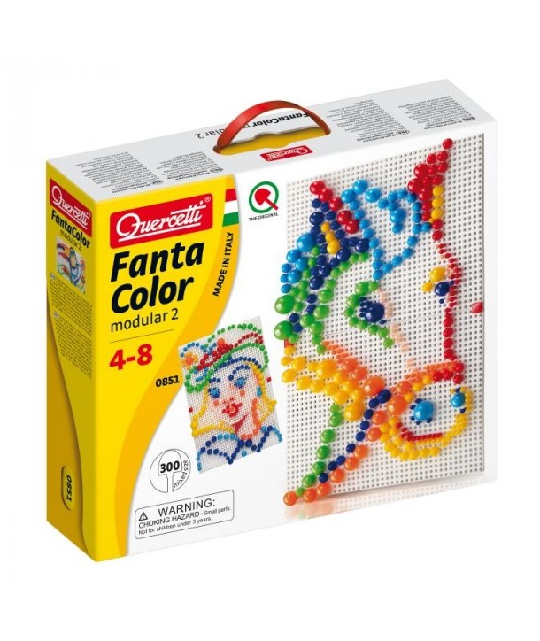 Joc creativ Fanta Color Quercetti creatie imagini mozaic 300 piese