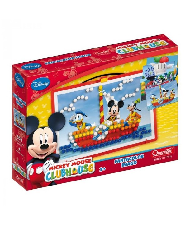 Joc creativ Fanta Color Imago Quercetti creatie imagini mozaic Mickey Mouse 300 piese