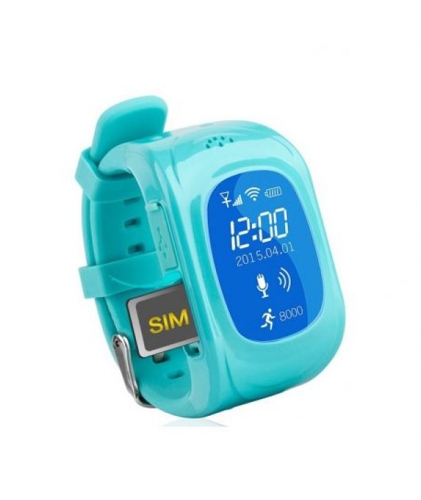 Ceas Smartwatch monitorizare copii cu GPS si functie apel All Together Now Albastru abonament 2 ani 18 lei luna