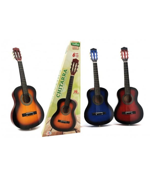 Chitara clasica copii Globo din lemn cu 6 corzi 79cm 4 modele