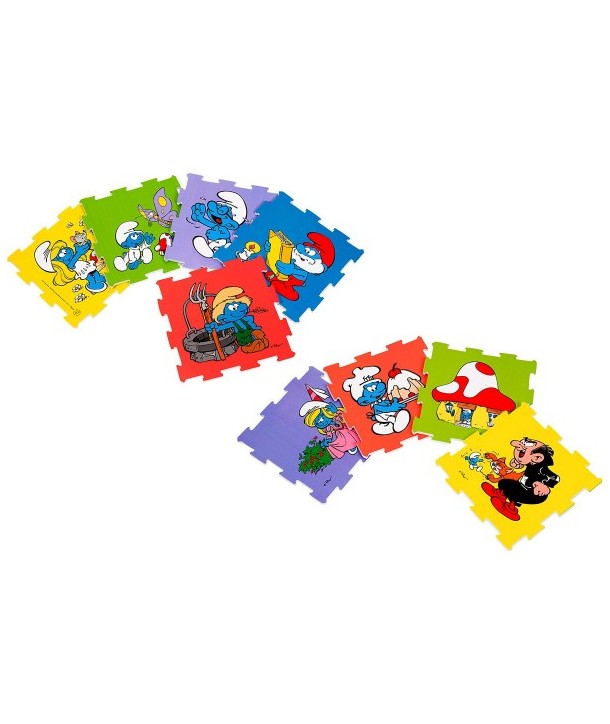 Puzzle burete pentru copii Globo Vitamina G Smurfs 9 piese