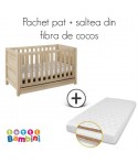 Tutti Bambini – Set Patut + Salteluta Pentru Bebelusi Milan Reclaimed Oak