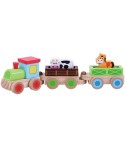 Trenulet din lemn cu animale - Sun Baby