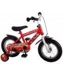 Bicicleta pentru baieti 10 inch cu maner si roti ajutatoare Cars