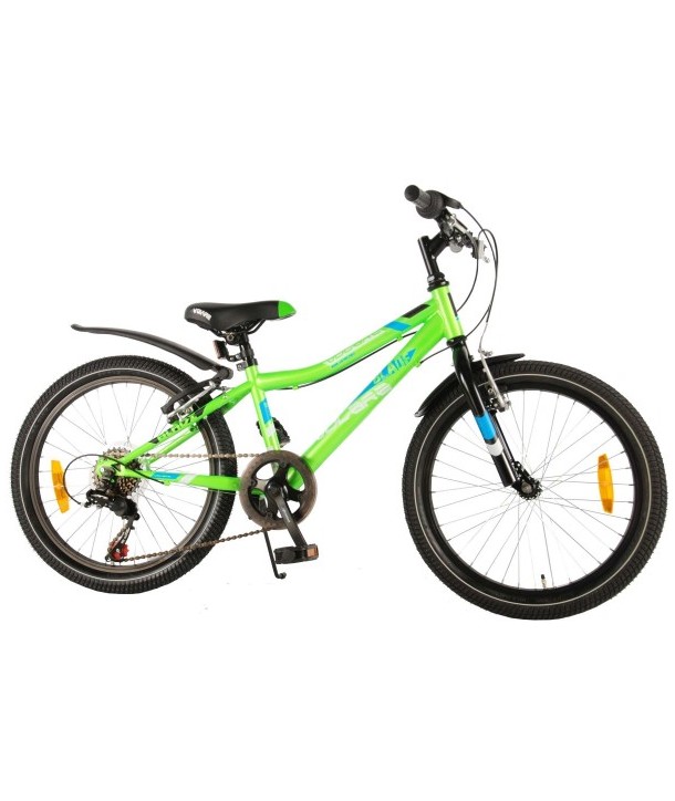 Bicicleta verde pentru baieti 20 inch cu 6 viteze Volare Blade