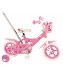 Bicicleta pentru fete 10 inch cu roti ajutatoare si cosulet Volare Yipeeh