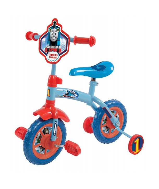 Bicicleta pentru copii 2 in 1 cu roti ajutatoare Thomas