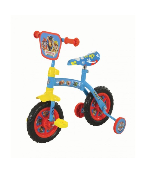 Bicicleta pentru copii 2 in 1 cu roti ajutatoare Paw Patrol