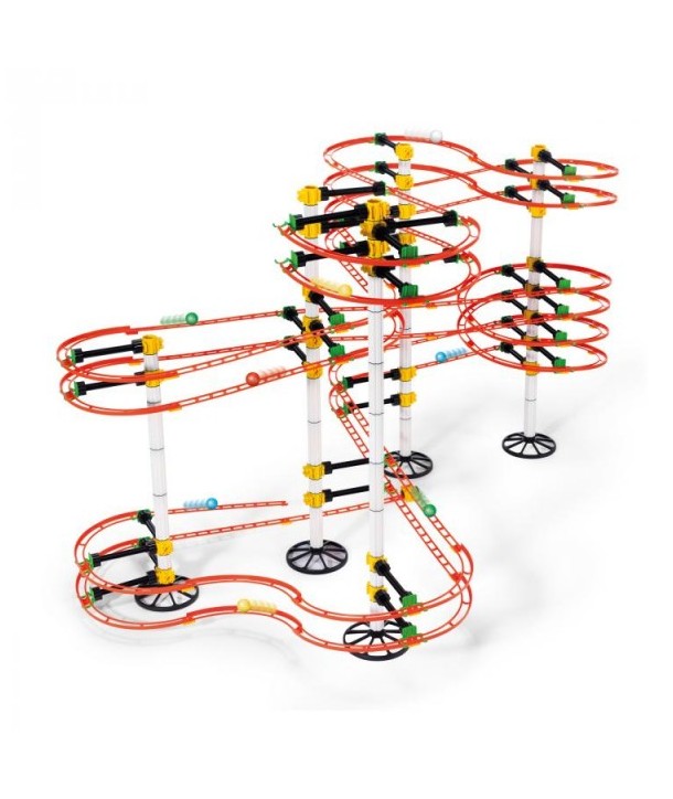 Joc creativ Skyrail Roller Coaster Maxi Quercetti 410 piese