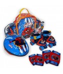 Set rotile Spiderman 2 Saica pentru copii cu accesorii protectie si casca marimi reglabile 24-29