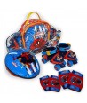 Set rotile Spiderman 2 Saica pentru copii cu accesorii protectie si casca marimi reglabile 24-29