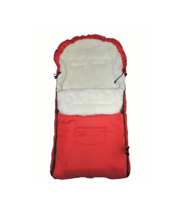 Camicco - Sac de iarna pentru carucior cu interior din lana pentru 0-3 ani rosu