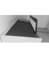 Olmitos - Protectie pat rabatabila pentru somiera adancita 150 cm alb