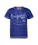 Tricou albastru in dungi Minoti baieti "Originals"