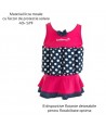 Konfidence - Costum inot copii cu sistem de flotabilitate ajustabil Pink Skirt 1-2 ani