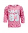 Bluza fete Minoti design burn-out roz