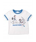 Tricou alb/bleu OVS pentru bebelusi "101 Dalmatieni"