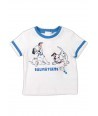 Tricou alb/bleu Disney pentru bebelusi "101 Dalmatieni"