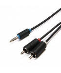 SERIOUX 3.5MM M - 2X RCA M CABLE 3.0M