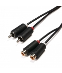 SERIOUX 2X RCA M- 2X RCA F CABLE 3.0M
