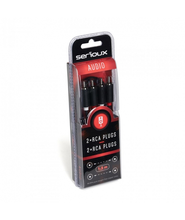 SERIOUX 2X RCA M - 2X RCA M CABLE 1.5M