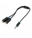 SERIOUX 3.5MM4 M - 2X 3.5MM F CABLE 0.3M