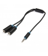 SERIOUX 3.5MM4 M - 2X 3.5MM F CABLE 0.3M