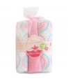 Scutece textile pentru bebelusi 3 buc - Bobobaby - Roz cu Buline