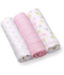 Scutece textile pentru bebelusi 3 buc - BabyOno - Roz