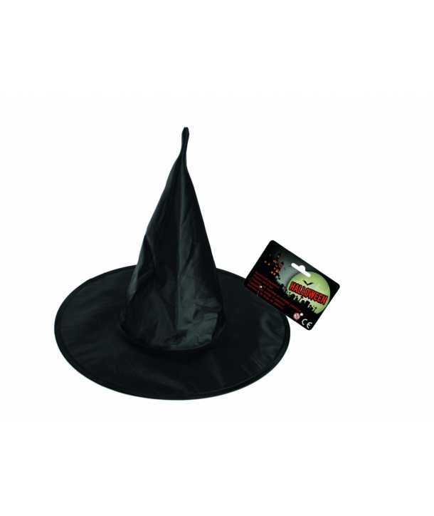 Pălărie de vrăjitoare din plastic, 42 cm