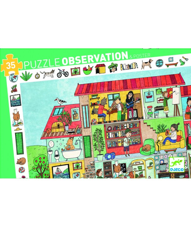 Puzzle observație Djeco Casa