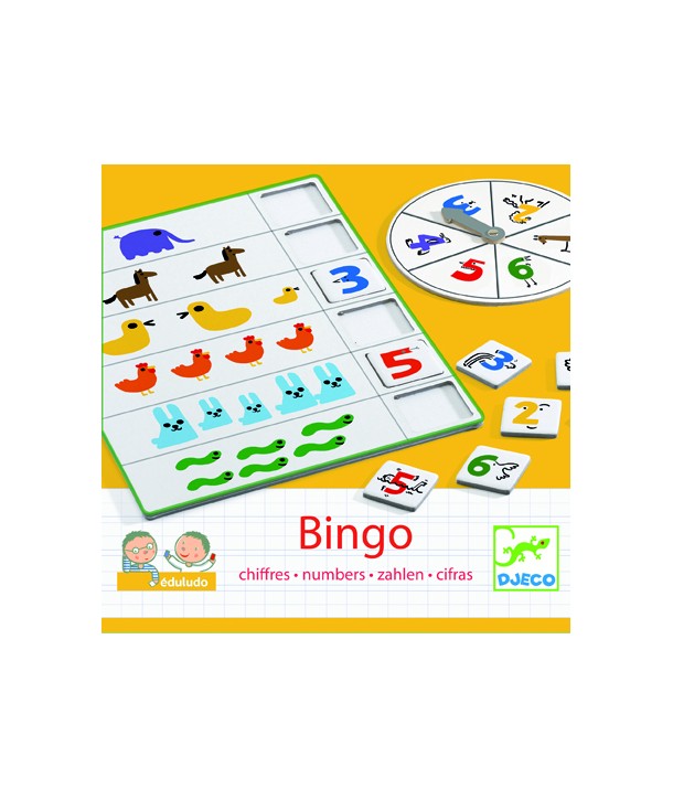 Bingo copii invaţă numere Djeco
