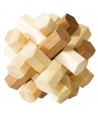 Joc logic IQ din lemn bambus Double Knot